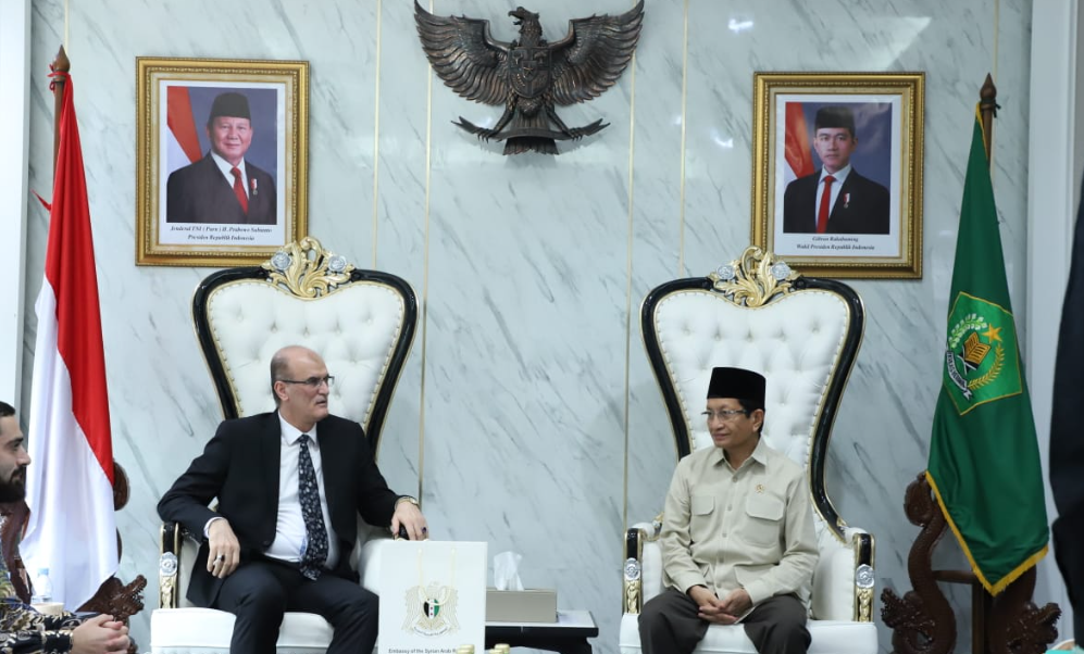 Lakukan Audiensi dengan Menag RI, Dubes Suriah Sampaikan Keinginan Belajar Pancasila dan Islam Moderat dari Indonesia